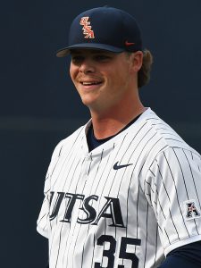 Gunnar Brown. UTSA beat Charlotte 11-5 in American Conference baseball on Friday, April 27, 2026, at Roadrunner Field. - Photo by Joe Alexander