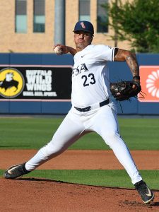 Kendall Dove. UTSA beat Texas State 19-4 in non-conference baseball on Tuesday, May 12, 2026, at Roadrunner Field. - Photo by Joe Alexander