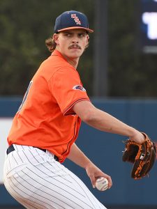 Conor Myles. UTSA baseball beat UAB 19-9 in 7 innings on Friday night, May 15, 2026, at Roadrunner Field to clinch the American Conference regular-season title. - Photo by Joe Alexander