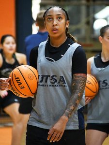 Kierra Merchant at UTSA women's basketball practice on Friday, Sept. 25, 2026, at the Convocation Center. - photo by Joe Alexander