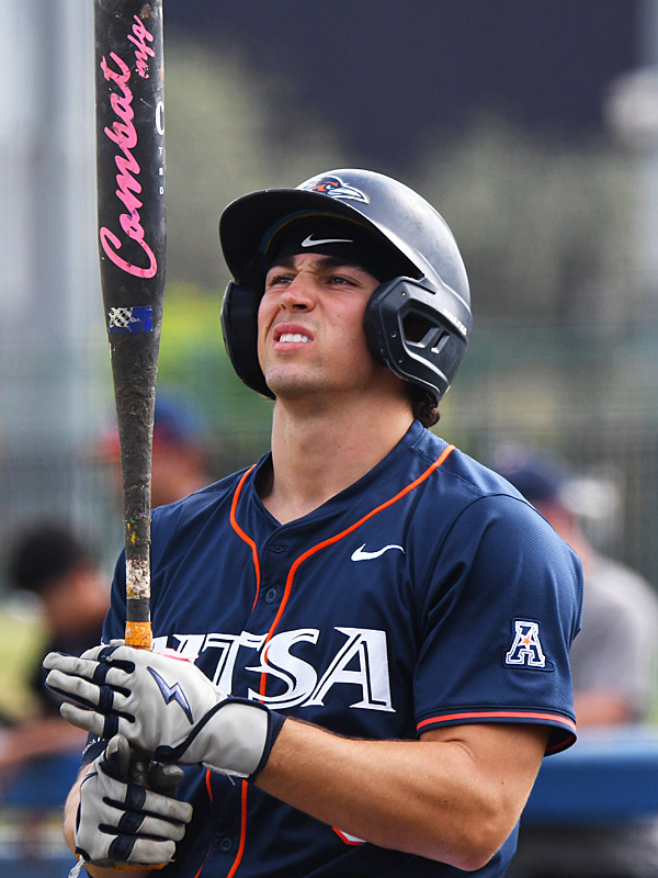 Christian Hallmark. UTSA baseball fall series Game 2 at Roadrunner Field on Saturday, Oct. 24, 2026. - Photo by Joe Alexander