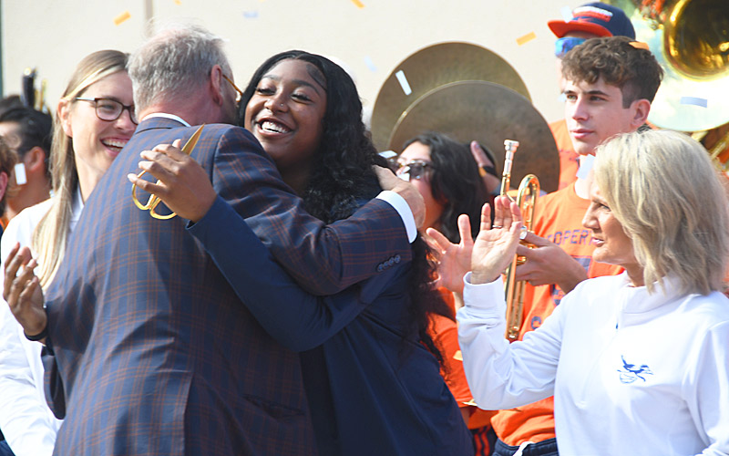 Ribbon cutting at UTSA for the grand opening of the UTSA Basketball and Volleyball Training Center. - Photo by Joe Alexander